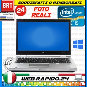 PC NOTEBOOK HP ELITEBOOK 8460P 14" INTEL i5-2540M RAM 4GB SSD 128GB WINDOWS 11 - Foto 1 di 8