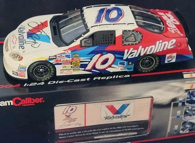 2004 Scott Riggs Signed #10 Valvoline Team Caliber 1:24 NASCAR Diecast - Image 1 of 4