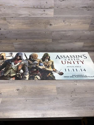Assassins Creed Unity GameStop  Store Promo  Display  Sign READ !!! - Image 1 of 4