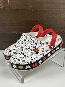 Crocs Classic Disney Mickey & Minnie Mouse Clog Slip On Shoes Kids Sz J5 - Picture 1 of 14