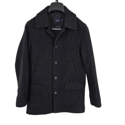 J Crew Jacket Mens XS Gray Stadium Cloth University Wool Coat Button Front - Image 1 of 4