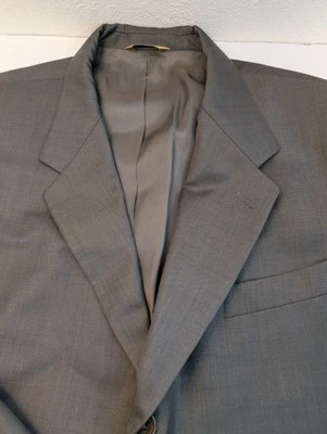 复古 Donna Karran 2 件套 100% 羊毛意大利制造 46/40 灰色灰色  — 第 1/4 张图片