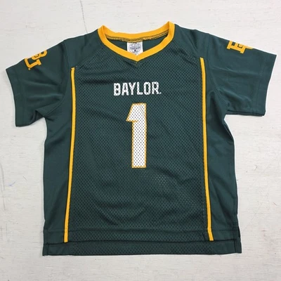 Camiseta de fútbol americano Baylor University BU Bears niños pequeños niños hilos de rivalidad 4T Foto 1 de 4