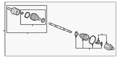 Eje original Acura 2013-2015 ILX 44306-TR4-A94 Foto 1 de 2