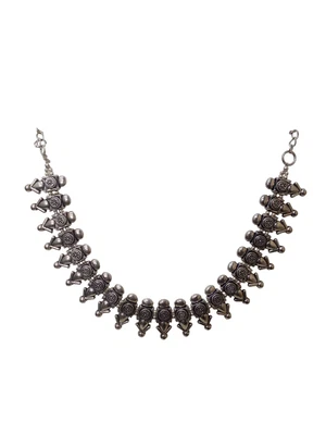 Collana da donna in argento tedesco ossidato in ottone per donna e ragazza - Immagine 1 di 4