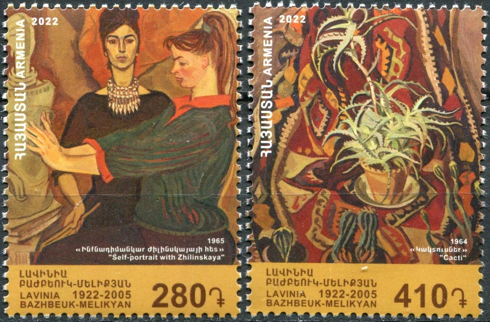 Armenia 2022. Juego Lavinia Bazhbeuk-Melikyan, Artista (MNH OG **) Foto 1 de 1