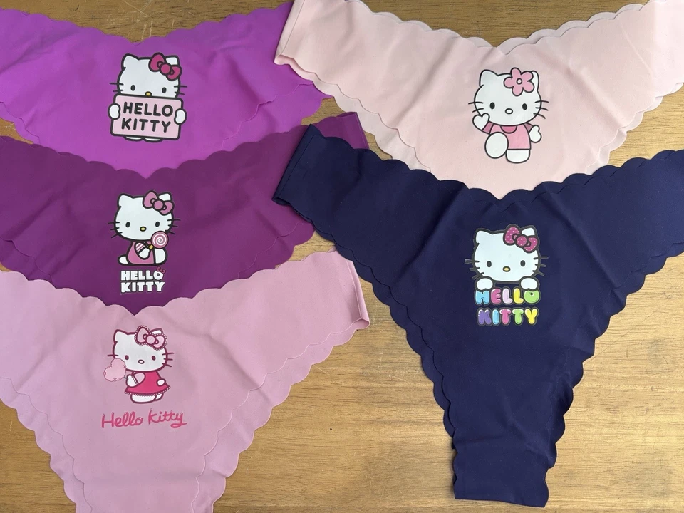 Set Of 5 Handmade Hello Kitty Panties- Size S! - Image 1 of 2