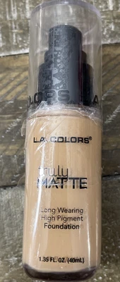 LA Colors Truly Matte Foundation CLM357 Golden Beige-Brand New-SHIPS N 24 HOURS - Image 1 of 3
