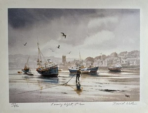 Limited Edition David Willis Signed Art Print - Evening Light, St Ives, Cornwall - Picture 1 of 9