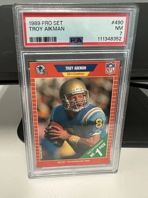 Juego profesional 1989 - Troy Aikman #490 (RC) Foto 1 de 2