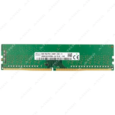 Hynix 8GB DDR4-2400 PC4-19200 1Rx8 ECC UDIMM Server Memory RAM HMA81GU7AFR8N-UH - Image 1 of 2