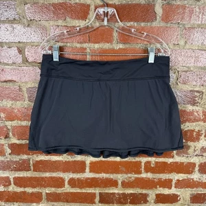 Lululemon Athletic Skirt Skort Womens 10 Black Pace Setter Pleated Run Workout - Picture 1 of 5