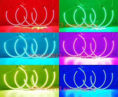 Faro para Scion TC 2005-2007 RGB LED halo anillo lámpara multicolor DRL APP BT Foto 1 de 4