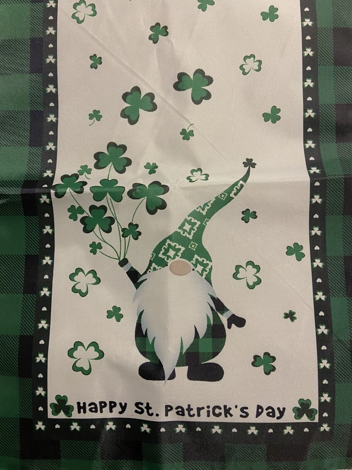 ST. PATRICK’S DAY GNOME TABLE RUNNER - Image 1 of 2