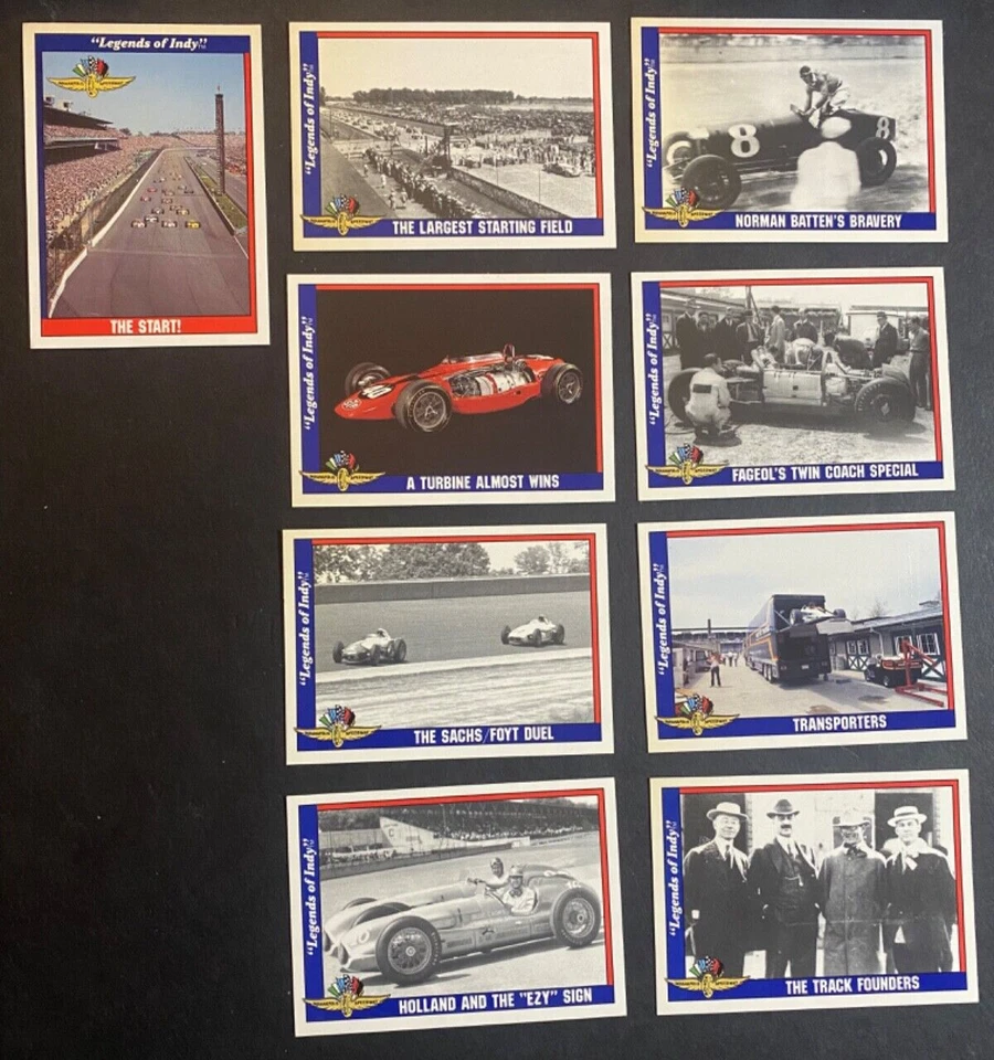 Legends of Indy - 1991 Collegiate Collection Indy Car Racing Card Lot #1-72 - Image 1 of 4