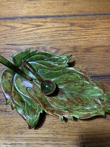 mid century modern hobbyists relish dish with spoon - Picture 1 of 8