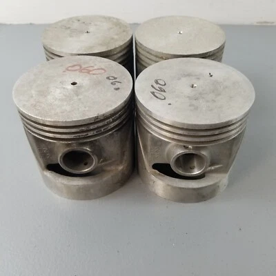 4 pistones originales Ford BB-6110 .060 gran tamaño 1928-34 modelo A y B4 cil. Foto 1 de 4
