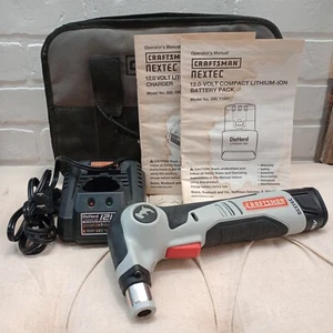 Craftsman 12V Nextec Articulating Hammerhead Auto Hammer Set with Charger & Bag - Picture 1 of 7