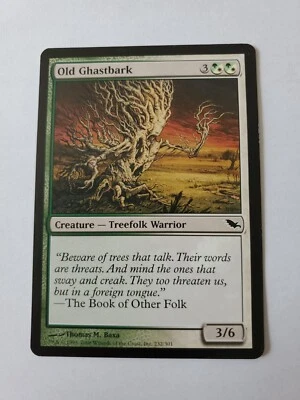 MTG Magic The Gathering Card Old Ghastbark Creature Treefolk Warrior Shadowmoor  - Image 1 of 2