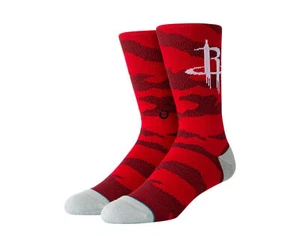 Stance Casual NBA Houston Rockets Camo Melange Red Crew Socks M558B19ROC-RED - Picture 1 of 3