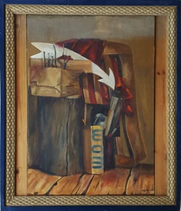 Fine Oil Painting 1999 Anna Volchok, Industrial Still Life, 69 x 49.8 cm - Picture 1 of 12