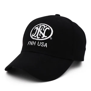FN Herstal USA BLACK CAP. EMBROIDERED, ADJUSTABLE, FACTORY SEALED BAG. BRAND NEW - Picture 1 of 5