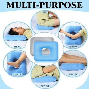 2 Donut Pillow Seat Cushion for Tailbone Pain Relief and Hemorrhoids, Pregnancy - Picture 1 of 6