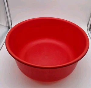 DDR Plaste Wasch Schüssel Waschschüssel Pneumant Durchmesser 38 cm Rot - Bild 1 von 6