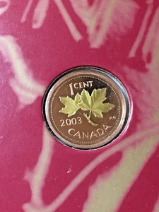2003 RCM Annual Report, With GOLD Plated 1-Cent - Picture 1 of 2