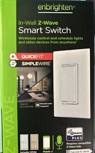 GE Jasco Z-Wave plus In-Wall Smart Switch W/QuickFit & SimpleWire 46201-2