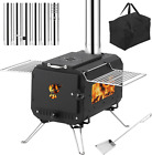 Outdoor Portable Wood Stove,Cast Iron,Tent Heater Camping,Includes Chimney Pipes