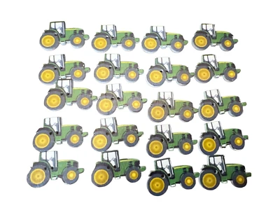 22 Tractor Sewing Buttons Full Color Image Wood 2 Holes Crafting Decor - Image 1 of 4