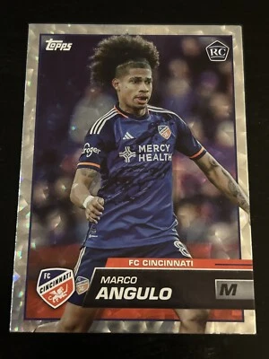 2023 Topps MLS Icy White Foil Marco Angulo RC #26 FC Cincinnati   - Image 1 of 2