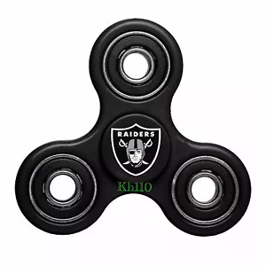 NFL Oakland Raiders Three Way Fidget Hand Spinner - Picture 1 of 2