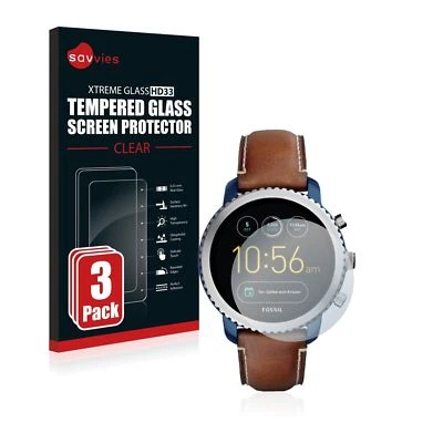 Garmin Forerunner 935, 3 x Savvies® Xtreme HD33 Tempered Glass Screen Protector - Imagen 1 de 4