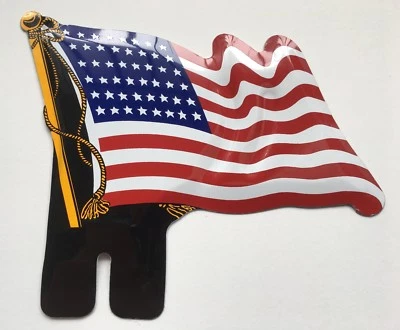 48 Star AMERICAN FLAG license plate Topper made in the USA aluminum FREE SHIPING - Image 1 of 4