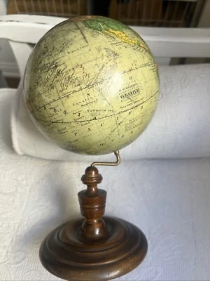 Antiguo Globo Terrestre H. Schedler’s 6" Diámetro Copyright 1889 #2B Foto 1 de 4