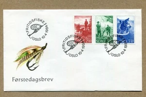 NORUEGA OSLO, Fritidsfiske. Pesca recreativa FDC 1984-4-10 - Imagen 1 de 2
