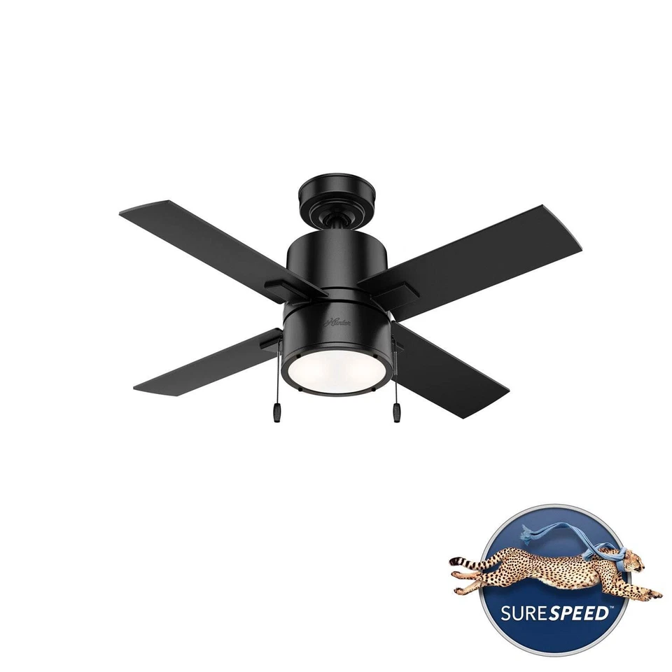 Hunter 42" Beck Ceiling Fan w/ LED Light & Pull Chain Modern Farmhouse Surespeed - Image 1 of 1