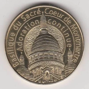 A -- 2011 TOKEN MEDAILLE A-B -- 75 018 N°3 ADORATION SACRE-COEUR MONTMARTRE - Picture 1 of 2