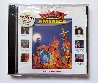 VARIOUS – ASTERIX CONQUERS AMERICA SOUNDTRACK (1994) CD SEALED MADE IN GERMANY - Image 1 of 2