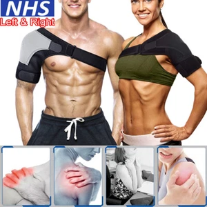 Adjustable Shoulder Brace Rotator Cuff Pain Relief Support Belt Sleeve Sprains - Picture 1 of 23