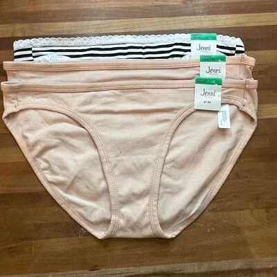 Jenni Women's Lace/Banded Trim Bikini Underwear set of 3 - Imagem 1 de 4