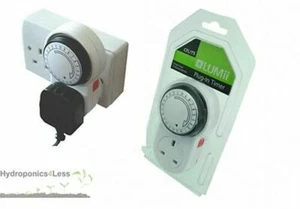 LUMii Timer plug-in 24 ore per alimentatori luci di crescita alimentatori HPS MH kit e ventole