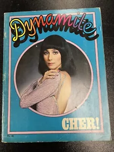 Vintage Collectible Rare Dynamite Magazine Cher star Trek 1976 Free Shipping - Foto 1 di 1