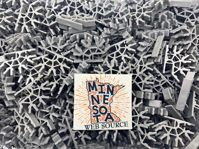 (400) NEW K’NEX / Knex Gray Connectors – 4 Position 3D Standard Parts - Image 1 of 4