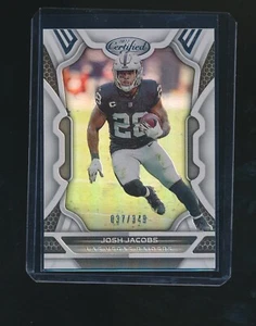 JOSH JACOBS 2022 PANINI CERTIFIED MIRROR PARALLEL 037/349 #58 - Picture 1 of 2