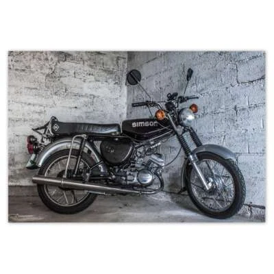 Poster WandTattoo Sticker Aufkleber Schwarzer Simson-Viergang Nr. H10094_PLNS - Bild 1 von 2