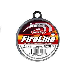 Berkley FireLine Braided Beading Thread 10-Pound Test Crystal 0.008" 0.20mm 50yd - Picture 1 of 3