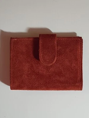 Cartera vintage de gamuza/cuero roja Amity nueva de colección  Foto 1 de 4